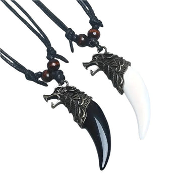 Viking Wolf Pendant Necklace